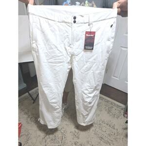 NWT Moosejaw Insulated Ski Snow Pants Womens 16 White Waterproof Outdoor